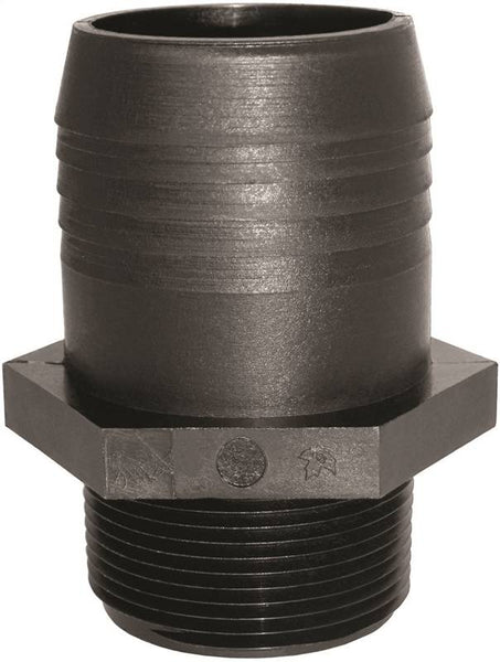 GREEN LEAF A200P Adapter, 2 in, MPT x Hose Barb, Polypropylene
