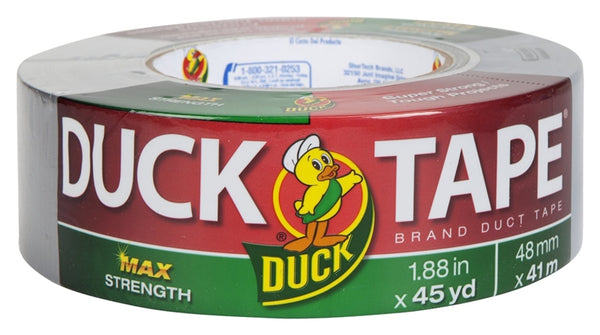 Duck 240201 Duct Tape, 45 yd L, 1.88 in W, Silver