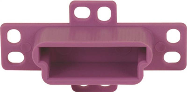 Prime-Line R 7133 Drawer Track Backplate, 3/4 in L, 2-3/4 in W, Nylon/Steel