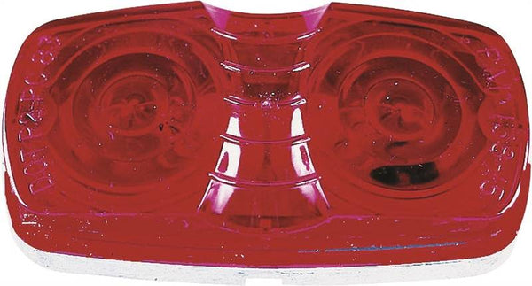 PM V138R Marker Light, 12 V, Incandescent Lamp, Red Lens, Surface Mounting