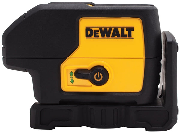 DeWALT DW083CG Laser Level, 100 ft, +/-1/8 in at 30 ft Accuracy, Green Laser