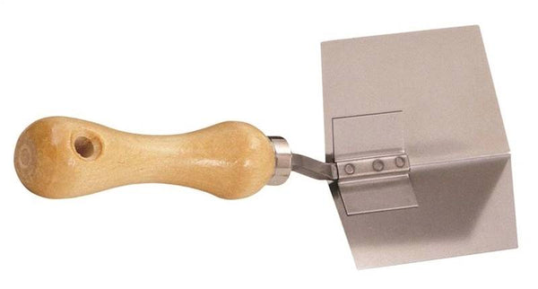 WALLBOARD TOOL 82-001 Finishing/Sanding Tool, 5 in L Blade, 4 in W Blade, Stainless Steel Blade, Wood Handle