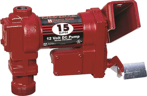 Fill-Rite FR1204G/FR1204 Fuel Transfer Pump, Motor: 1/4 hp, 12 VDC, 20 A, 30 min Duty Cycle, 3/4 in Outlet, 15 gpm