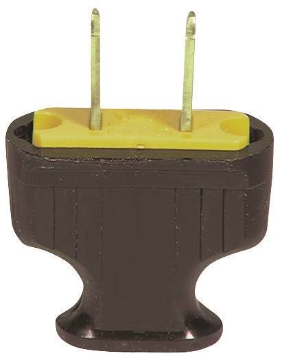 Eaton Wiring Devices 1912B-BOX Electrical Plug, 2 -Pole, 15 A, 125 V, NEMA: NEMA 1-15, Brown