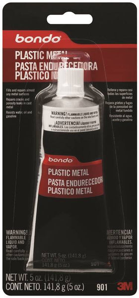 Bondo 901 Auto Body Filler, 5 oz Tube, Paste, Solvent