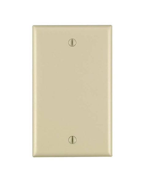 Leviton 001-80714-00I Wallplate, 4-1/2 in L, 2-3/4 in W, 0.22 in Thick, 1 -Gang, Thermoplastic Nylon, Ivory