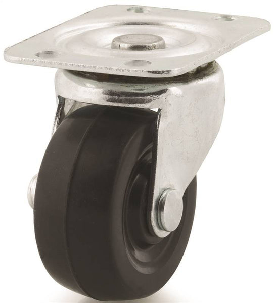 DH CASTERS C-GD20RS Swivel Caster, 2 in Dia Wheel, 15/16 in W Wheel, Rubber Wheel, 90 lb