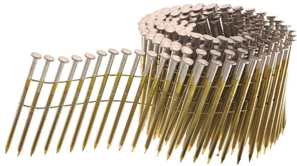 SENCO GL24APBF Nail, 2-3/8 in L, Steel, Sencote, Full Round Head, Ring Shank