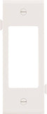 Eaton Cooper Wiring STC26 STC26W Wallplate, 4-1/2 in L, 2-3/4 in W, 1 -Gang, Polycarbonate, White, High-Gloss
