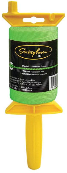 Stringliner 25468 Line Reel, 500 ft L Line, Fluorescent Green Line