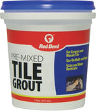 Red Devil 0428 Tile Grout, Paste, Ammonia, Mild Acrylic, White, 1 pt Tub