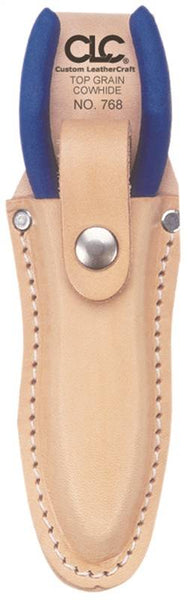 CLC Tool Works Series 768 Plier Holder, 1-Pocket, Leather, Tan, 2-3/4 in W, 6-3/4 in H, 1-1/4 in D