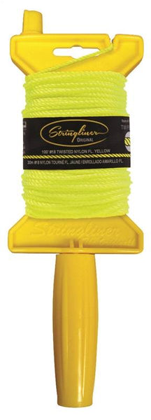 Stringliner 11112 Line Reel, 100 ft L Line, Fluorescent Yellow Line