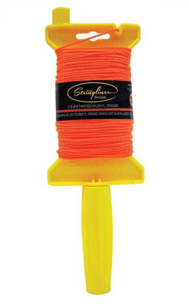 Stringliner 11706 Line Reel, 500 ft L Line, Fluorescent Orange Line