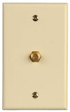Zenith VW1001WJ1A Wallplate, 4-1/2 in L, 2-3/4 in W, Almond