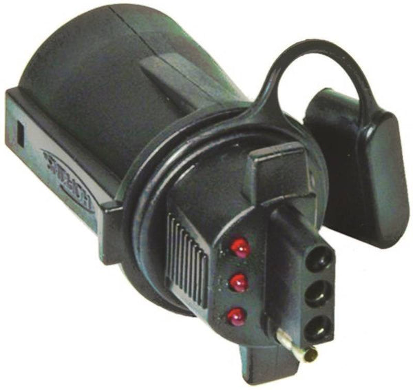HOPKINS 47345 Trailer Adapter, Plastic Housing Material, Black