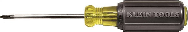 KLEIN TOOLS 603-4 Screwdriver, #2 Drive, Phillips Drive, 8-1/4 in OAL, 4 in L Shank, Acetate Handle, Cushion-Grip Handle