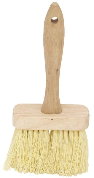 DQB E-Z Fit Series 11937 Masonry Brush, 4-3/4 in L Brush, Synthetic Bristle, Hardwood Handle