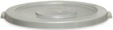 CONTINENTAL COMMERCIAL Huskee 4445GY Receptacle Lid, 44 gal, Plastic, Gray