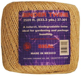 T.W. Evans Cordage 37-301 Binder Twine, #5 Dia, 2500 ft L, Sisal, Natural Tan