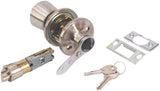 US Hardware RV-112B Entrance Lockset, Stainless Steel, Brushed Stainless Steel