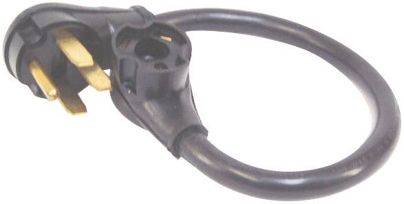 US Hardware RV-346B Adapter, 50 A Female, 30 A Male, 120 V, Female, Male, 10 AWG Cable