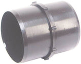 US Hardware RV-379B Straight Hose Coupler, 3 in ID, 3-1/2 in L, ABS, Black