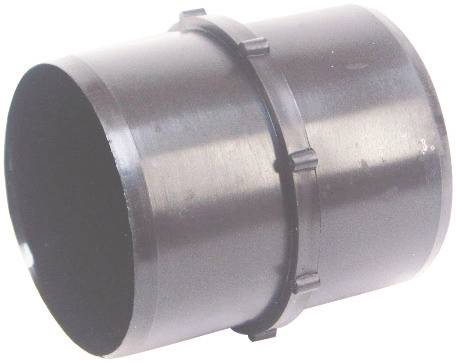US Hardware RV-379B Straight Hose Coupler, 3 in ID, 3-1/2 in L, ABS, Black