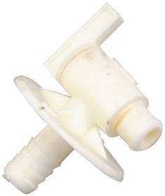 US Hardware RV-390C Water Spigot, Plastic, White