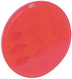 US Hardware RV-659C Safety Reflector, Red Reflector, Plastic Reflector, Adhesive Mounting