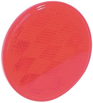 US Hardware RV-659C Safety Reflector, Red Reflector, Plastic Reflector, Adhesive Mounting