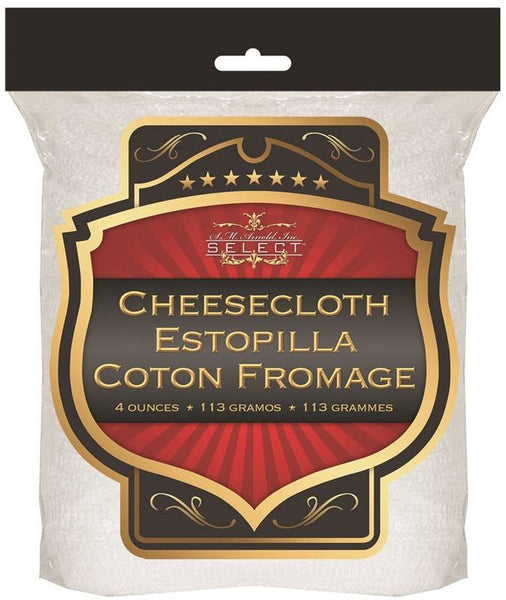 SM ARNOLD 85-745 Cheese Cloth, 4 oz, Polyester