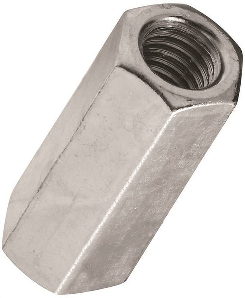 Stanley Hardware 4003 Series N182-691 Coupling Nut, UNC Thread, 7/16-14 Thread, Steel, Zinc