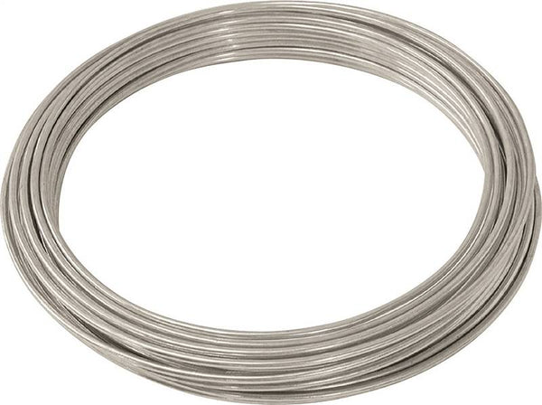 HILLMAN 50140 Utility Wire, 50 ft L, 9 Gauge, Galvanized Steel