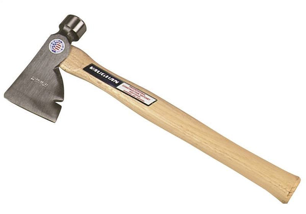 Vaughan RB28 Rig Builder Hatchet, 3-1/2 in Cutting Edge, 28 oz Head, Steel Head, Wood Handle, 17 in OAL