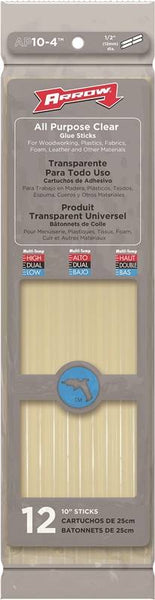 Arrow AP10-4 Glue Stick, Stick, Ester, Clear