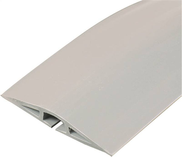 Wiremold CDG-5 Cord Protector, 5 ft L, 2-1/2 in W, Rubber, Gray