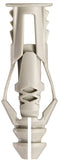COBRA ANCHORS 171S Wall Anchor, Polyethylene, Chrome, 35 lb