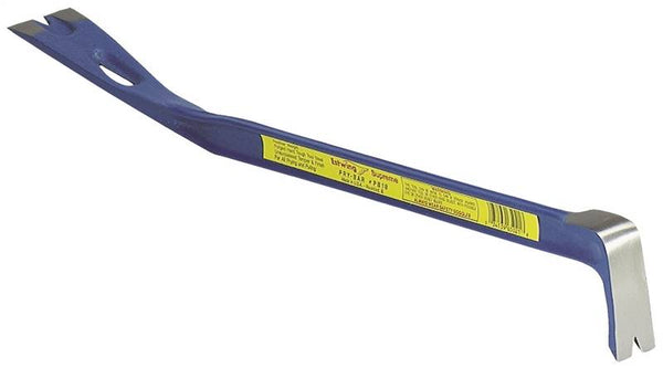 Estwing PB-18 Pry Bar, 18 in L, Beveled Tip, Steel, Blue