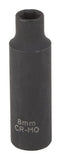 Vulcan Deep Impact Socket, 8 mm Socket, Black Phosphate