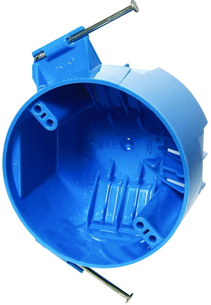 Carlon B520A-UPC Ceiling Box, 2-1/4 in D, 1 -Gang, Polycarbonate, Blue