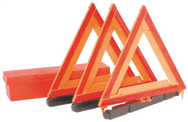 PM 449 Warning Triangle Kit, Fluorescent Orange Reflector