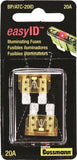 Bussmann BP/ATC-20ID Automotive Fuse, Blade Fuse, 32 VDC, 20 A, 1 kA Interrupt