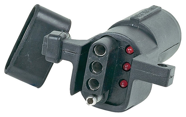 HOPKINS 47325 Trailer Adapter, 6-Pole, Plastic Housing Material