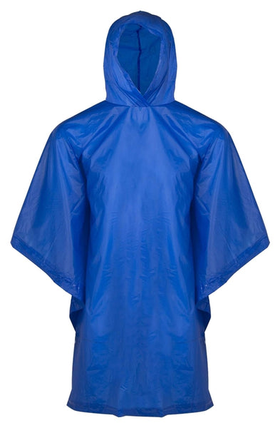 Diamondback PNC-01-L Poncho, One-Size, PVC, Blue, Hooded Collar