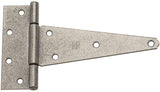 National Hardware N129-502 T-Hinge, 8 in H Frame Leaf, Steel, Galvanized, 60 lb