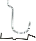 National Hardware N180-024 Peg Hook, 1 in, 1/8, 1/4 in Opening, Steel, Zinc
