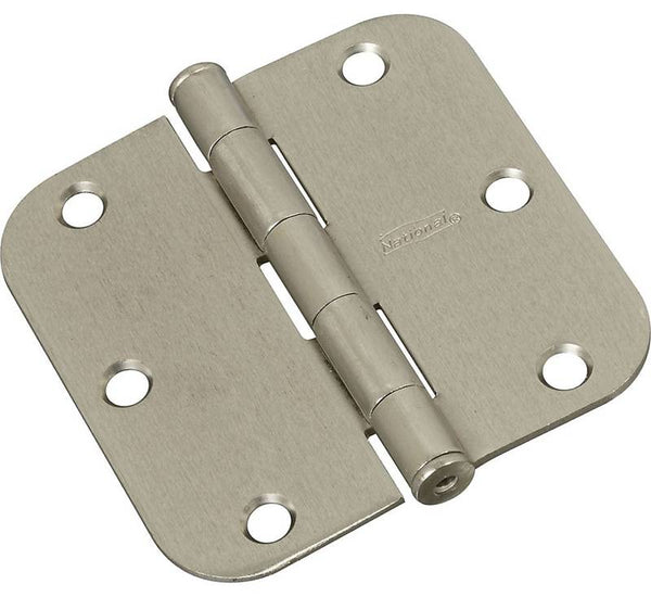 National Hardware N612-061 Door Hinge, Cold Rolled Steel, Satin Nickel, 50 lb