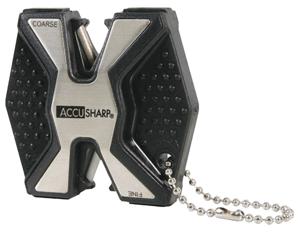ACCUSHARP 017C Knife Sharpener, Black/Silver