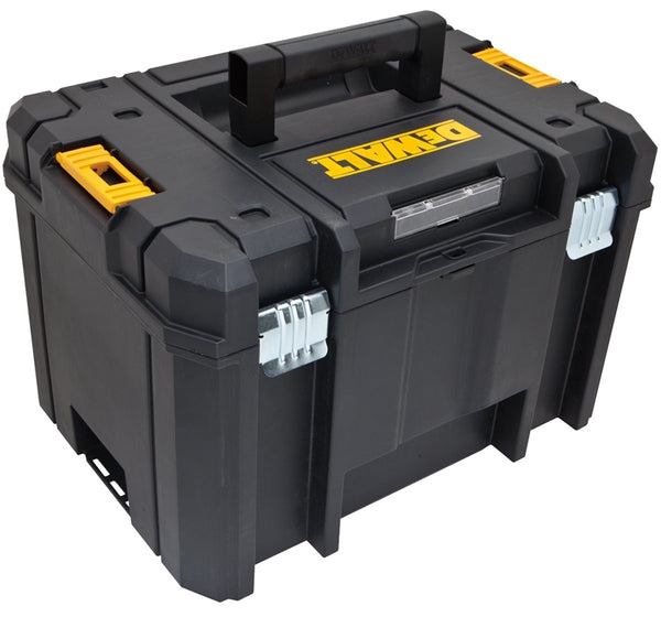 DeWALT TSTAK VI Series DWST17806 Deep Box, 66 lb, Plastic, Black